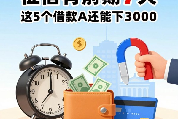 征信有逾期7天？这5个借款App还能下3000，2026最新口子汇总来了！