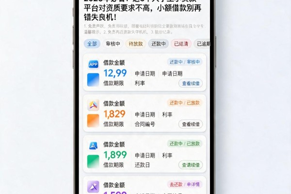 2026年必看!这5个大学生小贷款平台对资质要求不高,小额借款别再错失良机!