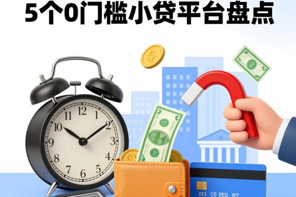 黑户必看!5个0门槛小贷平台盘点,无视征信微信秒下款