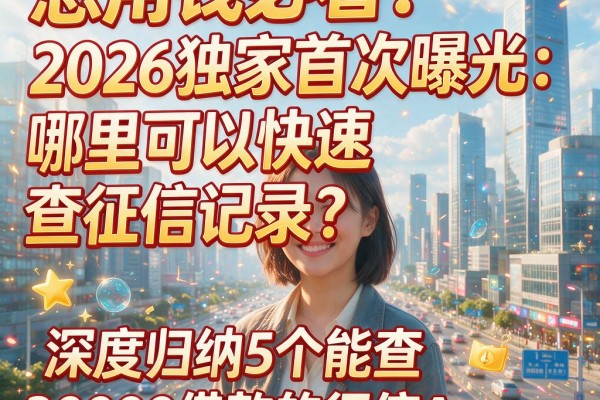 急用钱必看!2026独家首次曝光:哪里可以快速查征信记录?深度归纳5个能查30000借款的征信App