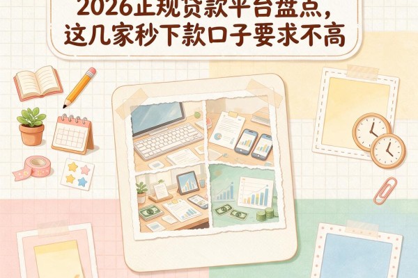 不看征信逾期也能借！2026正规贷款平台盘点，这几家秒下款口子要求不高