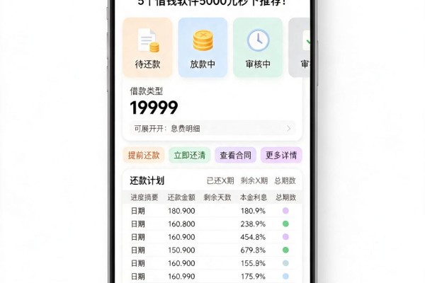 2026年必知!哪个贷款正规?5个借钱软件5000元秒下推荐