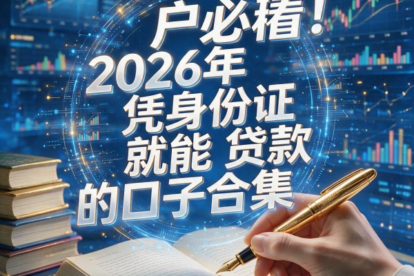 黑户必看！2026年凭身份证就能贷款的口子合集，这五个真实下款渠道速速收藏！
