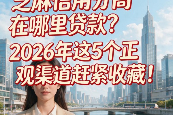 芝麻信用分高在哪里贷款?2026年这5个正规渠道赶紧收藏!