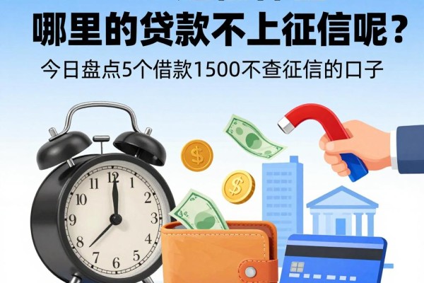 2026速借神器!哪里的贷款不上征信呢?今日盘点5个借款1500不查征信的口子