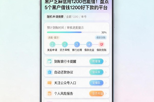 黑户芝麻信用1200也能借!盘点5个黑户借钱1200好下款的平台
