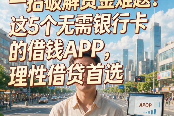 一招破解资金难题！这5个无需银行卡的借钱APP，理性借贷首选