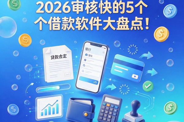 不看征信借钱秒批款!2026审核快的5个借款软件大盘点