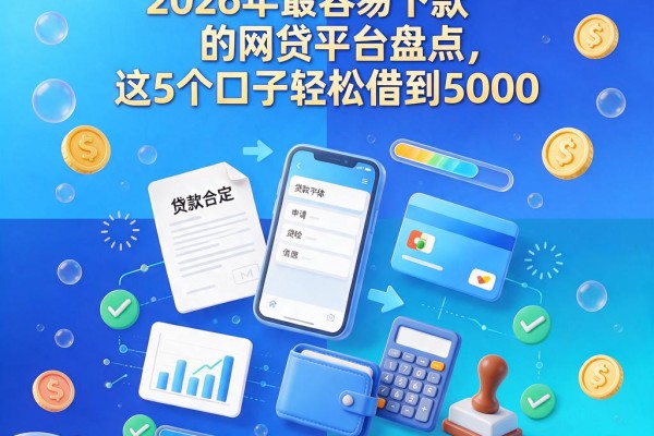 刚满18岁必看！2026年最容易下款的网贷平台盘点，这5个口子轻松借到5000