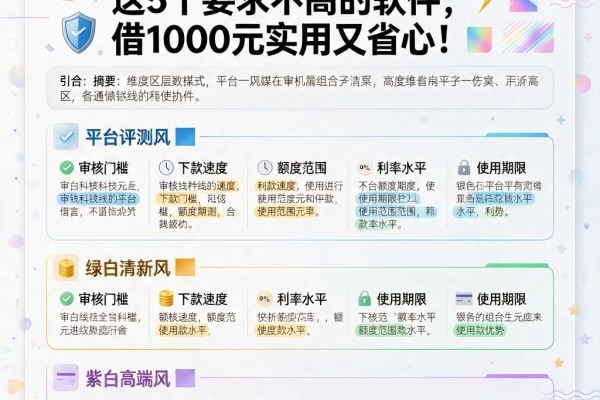 手机借钱所有平台精选:这5个要求不高的软件,借1000元实用又省心