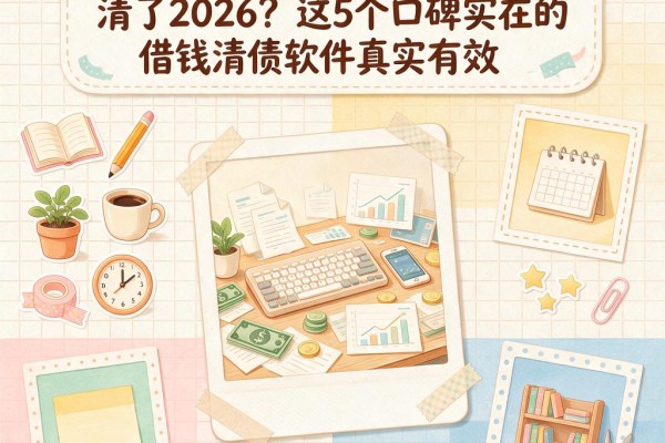 黑户想借个大额贷款把网贷清了2026?这5个口碑实在的借钱清债软件真实有效