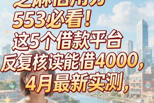 芝麻信用分553必看!这5个借款平台反复核实能借4000,4月最新实测