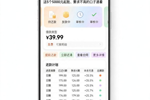 2026必存!哪个平台好借款而去额度高?这5个5000元起批、要求不高的口子速看