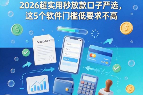 黑户急用钱哪些网贷下款快一点?2026超实用秒放款口子严选,这5个软件门槛低要求不高