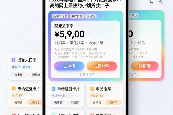 2026年必看!盘点5个对资质要求不高的网上最快的小额贷款口子