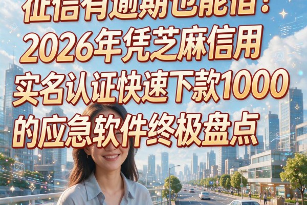 征信有逾期也能借！2026年凭芝麻信用实名认证快速下款1000的应急软件终极盘点
