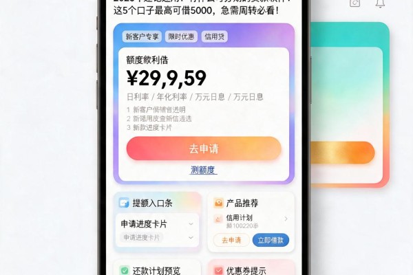 2026年速记速用!有什么可分期的贷款软件?这5个口子最高可借5000,急需周转必看