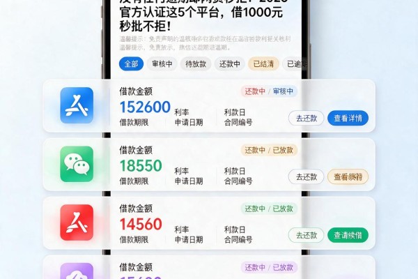 没有任何逾期却网贷秒拒？2026官方认证这5个平台，借1000元秒批不拒！