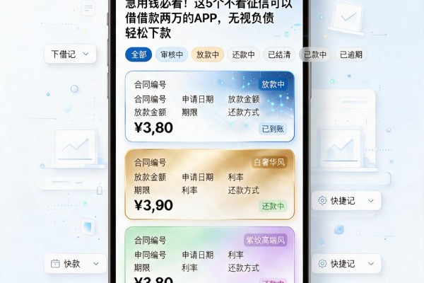 急用钱必看!这5个不看征信可以借款两万的APP,无视负债轻松下款