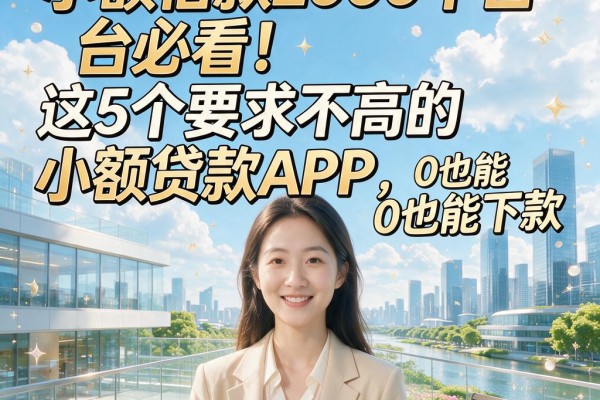 小额借款2000平台必看!这5个要求不高的小额贷款APP,0也能下款
