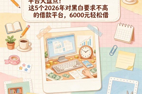 2026年无视黑白的网贷能下款的平台大盘点!这5个2026年对黑白要求不高的借款平台,6000元轻松借