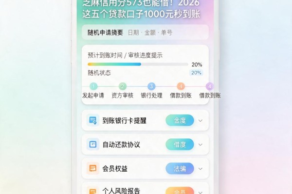 芝麻信用分573也能借!2026这五个贷款口子1000元秒到账