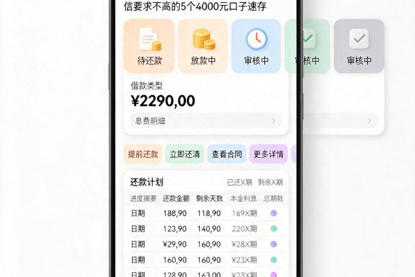 有信用卡就能贷!2026不查征信、对征信要求不高的5个4000元口子速存