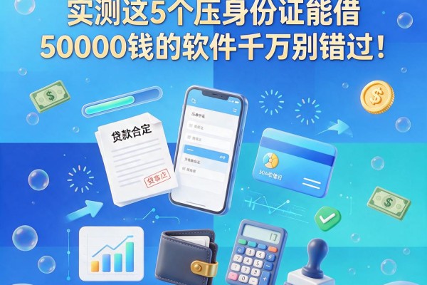 压身份证能借钱不?实测这5个压身份证能借50000钱的软件千万别错过!