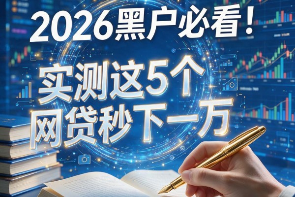 2026黑户必看!实测这5个网贷秒下一万,实时更新秒批渠道