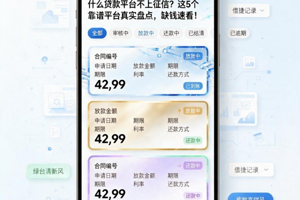 什么贷款平台不上征信?这5个靠谱平台真实盘点,缺钱速看!