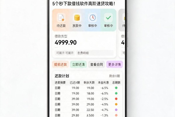 芝麻信用分借款都能下来!2026必记5个秒下款借钱软件高阶速贷攻略