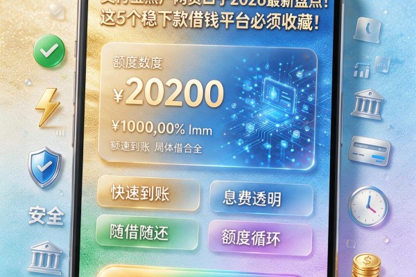支付宝黑户网贷口子2026最新盘点!这5个稳下款借钱平台必须收藏