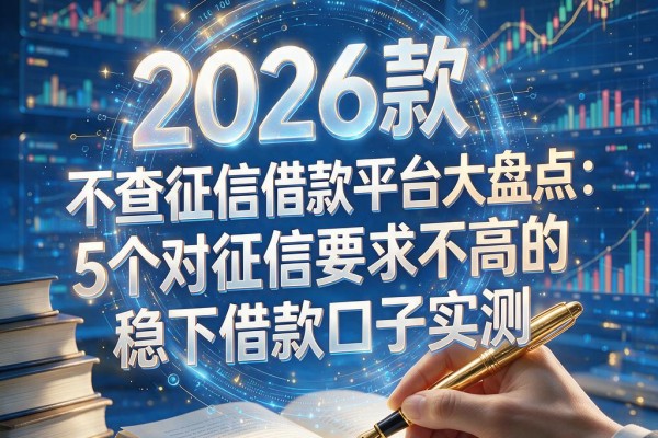 2026款不查征信借款平台大盘点:5个对征信要求不高的稳下借款口子实测