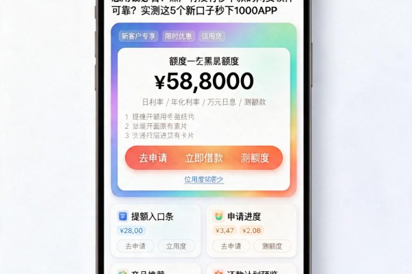 急用钱必看!黑户有没有秒下款的网贷软件可靠?实测这5个新口子秒下1000APP