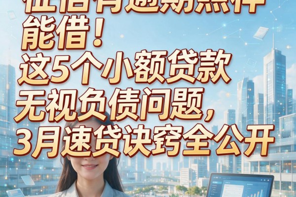 征信有逾期照样能借!这5个小额贷款无视负债问题,3月速贷诀窍全公开