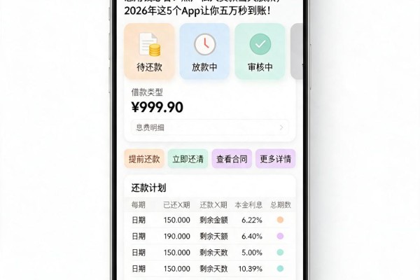 急用钱必看！黑户私人贷款当天放款，2026年这5个App让你五万秒到账