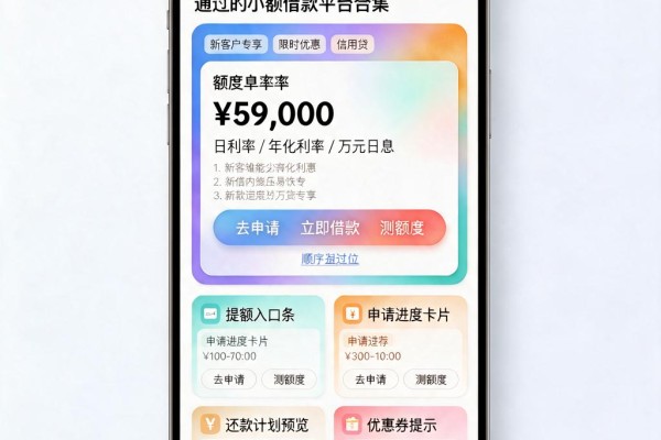 额度少也能秒过！2026最新容易通过的小额借款平台合集