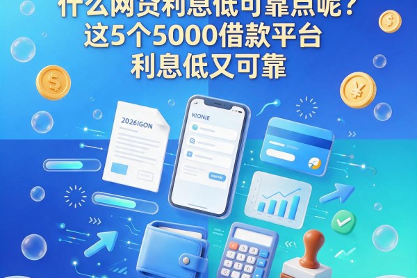 2026年秘而不宣！什么网贷利息低可靠点呢？这5个5000借款平台利息低又可靠