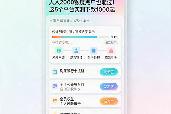 人人2000额度黑户也能过!这5个平台实测下款1000起