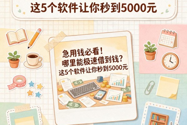 急用钱必看！哪里能极速借到钱？这5个软件让你秒到5000元
