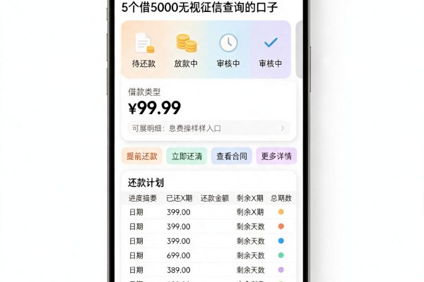 私人身份证借钱怎么借？2025必选5个借5000无视征信查询的口子