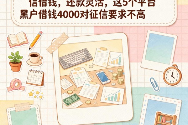 黑户必存!24小时在线私人微信借钱,还款灵活,这5个平台黑户借钱4000对征信要求不高