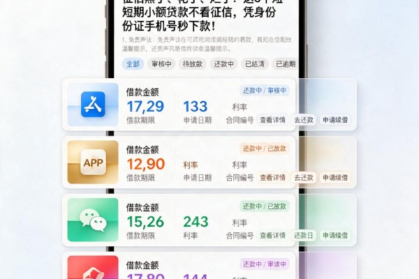 征信黑了、花了、烂了？这5个短期小额贷款不看征信，凭身份证手机号秒下款！