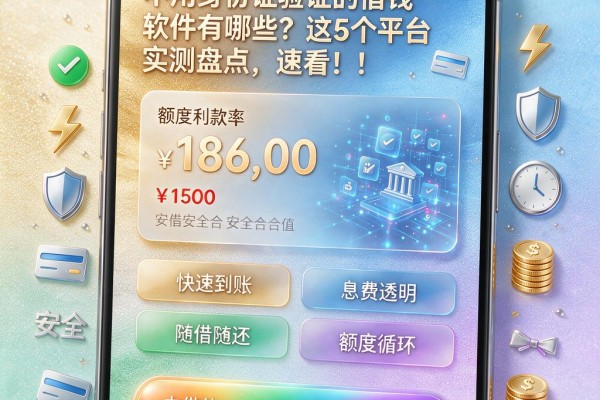 不用身份证验证的借钱软件有哪些？这5个平台实测盘点，速看！