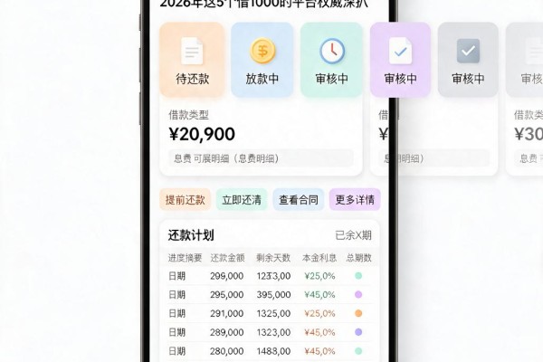 芝麻信用负面的网贷别乱碰!2026年这5个借1000的平台权威深扒