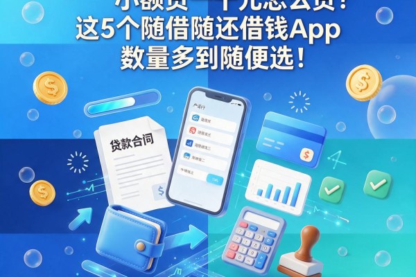 黑户必看！2026年小额贷一千元怎么贷？这5个随借随还借钱App数量多到随便选！