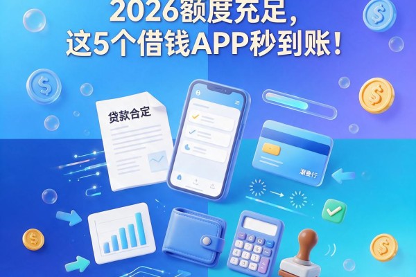 黑户有逾期还能借款吗?2026额度充足,这5个借钱APP秒到账!