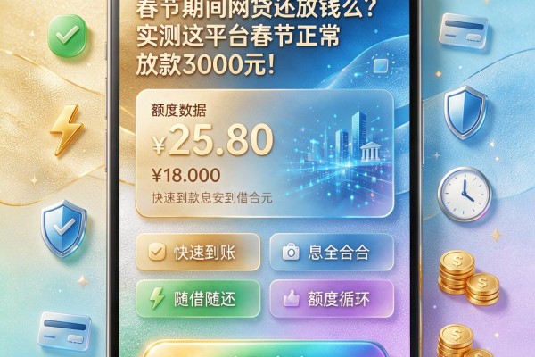 春节期间网贷还放钱么?实测这平台春节正常放款3000元!