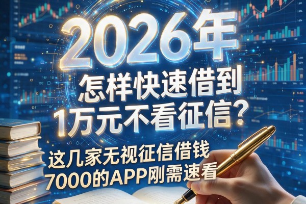 黑户怎样快速借到1万元不看征信?这几家无视征信借钱7000的APP刚需速看