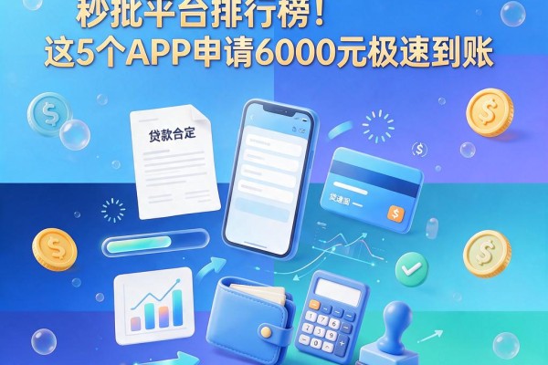 2026最新口子小额贷款秒批平台排行榜!这5个APP申请6000元极速到账